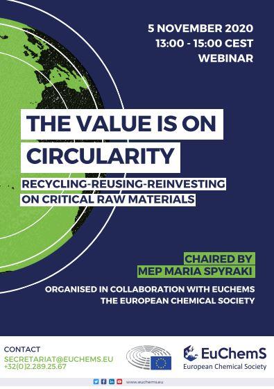 The value is on circularity – Recycling-reusing-reinvesting on critical raw materials