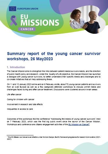 Summary of Young Cancer Survivors Workshop 26 May 2023-cover